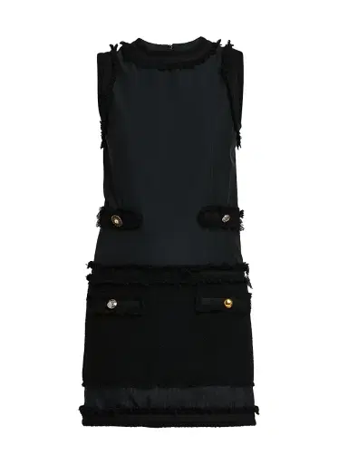 Moschino Women's Wool-Blend Shift Dress - Multi Black | Thumbnail 1