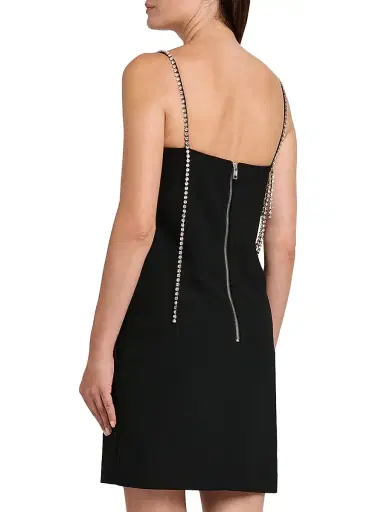 MOSCHINO Women's Rhinestone Chain Minidress - Black - Size 12 | Thumbnail 5 MOSCHINO Women's Rhinestone Chain Minidress - Black - Size 12 | Thumbnail 5