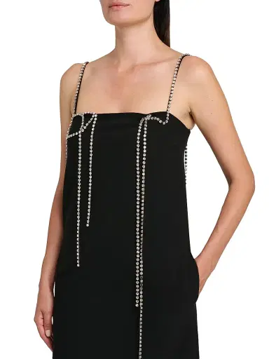 MOSCHINO Women's Rhinestone Chain Minidress - Black - Size 12 | Thumbnail 6 MOSCHINO Women's Rhinestone Chain Minidress - Black - Size 12 | Thumbnail 6