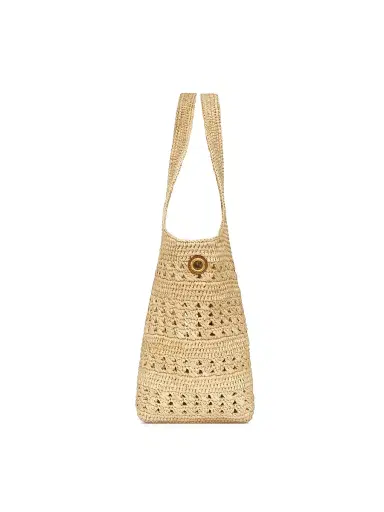 Saint Laurent Women's Icare Tote Bag in Raffia - Natural | Thumbnail 4
