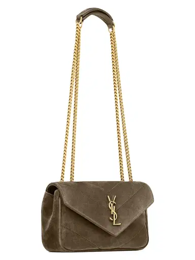 Saint Laurent Women's Loulou Mini Crossbody Bag in Suede | Thumbnail 7 Saint Laurent Women's Loulou Mini Crossbody Bag in Suede | Thumbnail 7