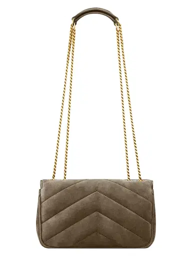 Saint Laurent Women's Loulou Mini Crossbody Bag in Suede | Thumbnail 8 Saint Laurent Women's Loulou Mini Crossbody Bag in Suede | Thumbnail 8