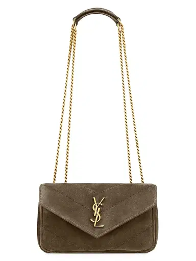 Saint Laurent Women's Loulou Mini Crossbody Bag in Suede | Thumbnail 1 Saint Laurent Women's Loulou Mini Crossbody Bag in Suede | Thumbnail 1