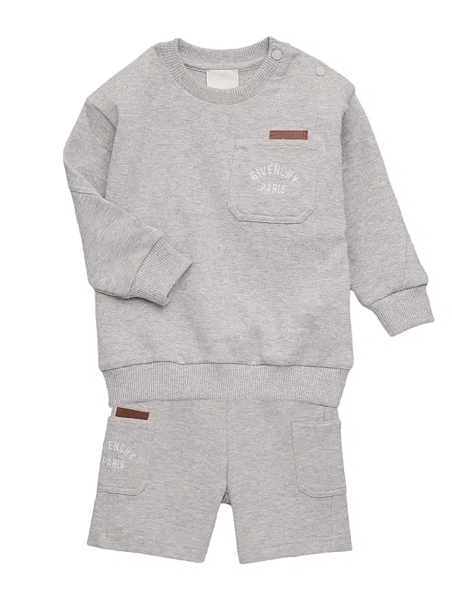 Givenchy Baby's & Little Kid's 2-Piece Logo Sweatshirt & Shorts Set - Grey 18 Months
