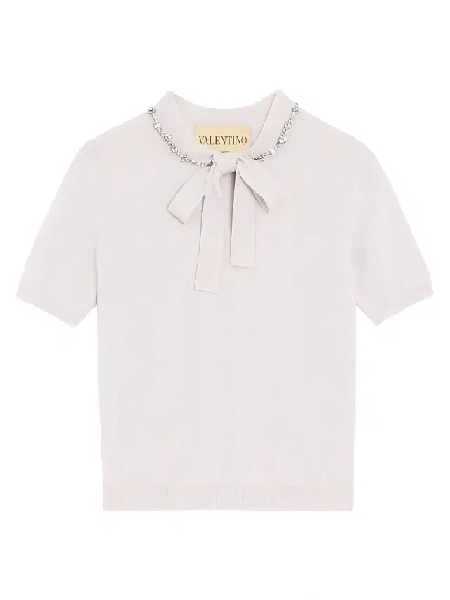 Valentino Garavani Women's Embroidered Wool Sweater - Lilac