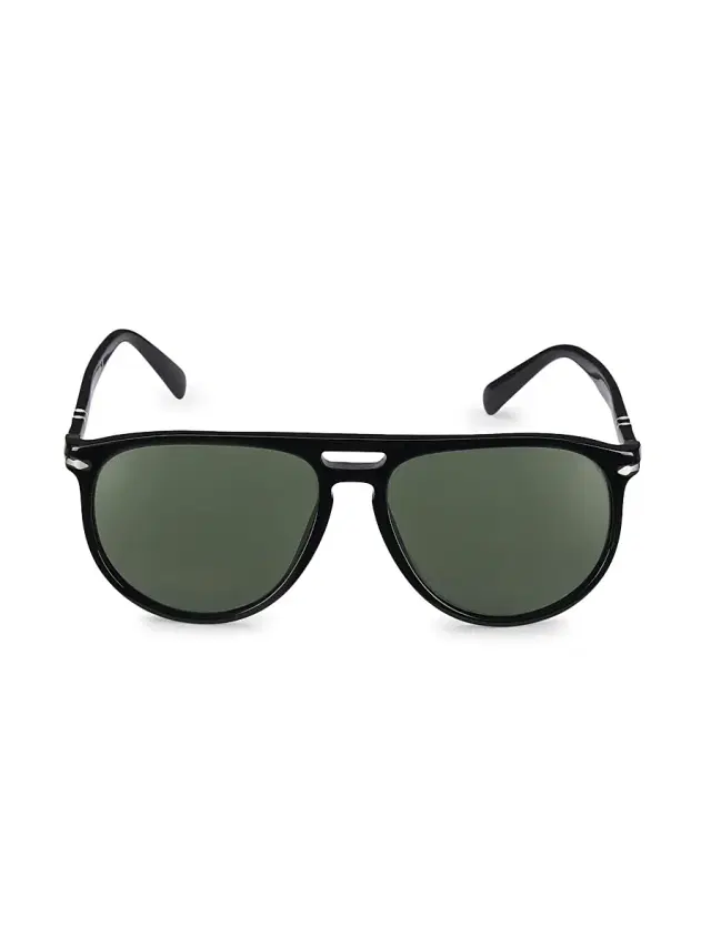 PERSOL Men's Toms 55MM Pilot Sunglasses