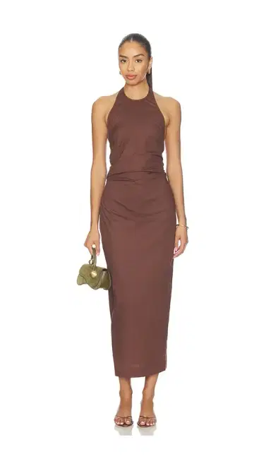 ENZA COSTA Poplin Halter Dress | Thumbnail 2 ENZA COSTA Poplin Halter Dress | Thumbnail 2