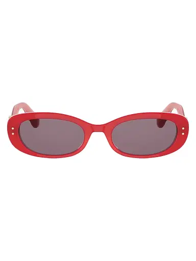Dior Women's  Oblique B1l 52MM Oval Sunglasses - Shiny Red Bordeaux | Thumbnail 2