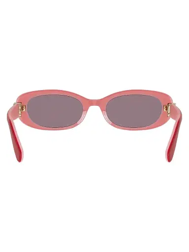 Dior Women's  Oblique B1l 52MM Oval Sunglasses - Shiny Red Bordeaux | Thumbnail 5