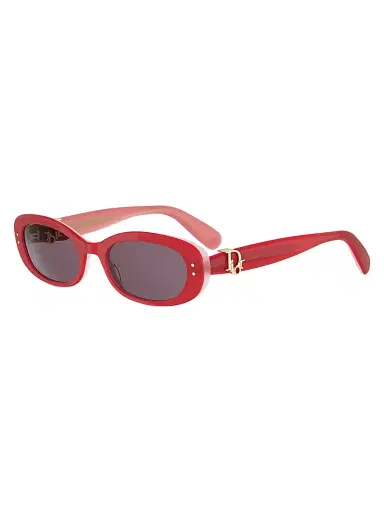 Dior Women's  Oblique B1l 52MM Oval Sunglasses - Shiny Red Bordeaux | Thumbnail 1