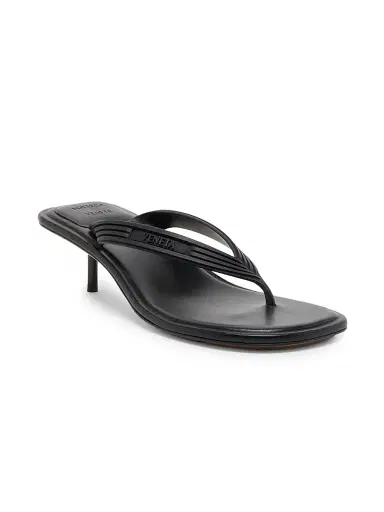 Bottega Veneta Women's Sampieri Kitten-Heel Sandals - Black | Thumbnail 2