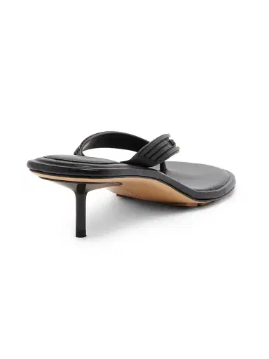 Bottega Veneta Women's Sampieri Kitten-Heel Sandals - Black | Thumbnail 3
