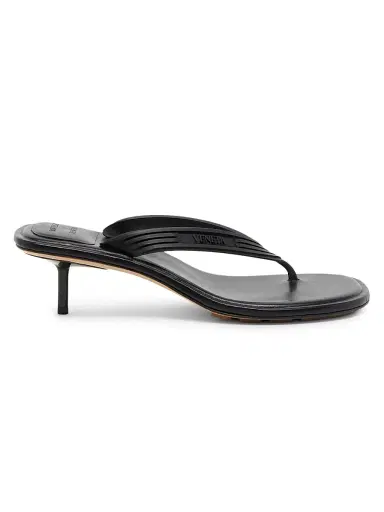 Bottega Veneta Women's Sampieri Kitten-Heel Sandals - Black | Thumbnail 1