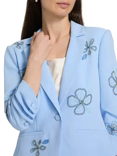 Cinq à Sept Women's Khloe Beaded Flowers Le Petit Blazer | Thumbnail 6