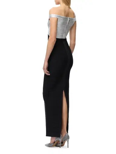 Hervé Léger Women's The Bonnie Off-the-Shoulder Gown | Thumbnail 6 Hervé Léger Women's The Bonnie Off-the-Shoulder Gown | Thumbnail 6