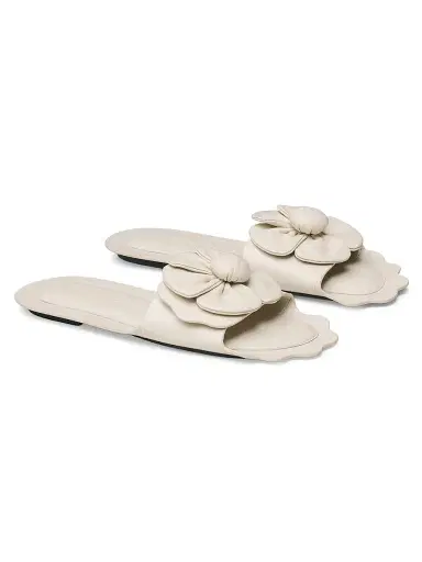 Marc Jacobs Women's The Daisy Flower-Appliqué Leather Sandals - Cloud White - Size 5 | Thumbnail 3 Marc Jacobs Women's The Daisy Flower-Appliqué Leather Sandals - Cloud White - Size 5 | Thumbnail 3