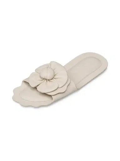 Marc Jacobs Women's The Daisy Flower-Appliqué Leather Sandals - Cloud White - Size 5 | Thumbnail 4 Marc Jacobs Women's The Daisy Flower-Appliqué Leather Sandals - Cloud White - Size 5 | Thumbnail 4