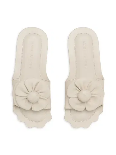 Marc Jacobs Women's The Daisy Flower-Appliqué Leather Sandals - Cloud White - Size 5 | Thumbnail 5 Marc Jacobs Women's The Daisy Flower-Appliqué Leather Sandals - Cloud White - Size 5 | Thumbnail 5