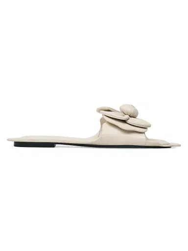 Marc Jacobs Women's The Daisy Flower-Appliqué Leather Sandals - Cloud White - Size 5 | Thumbnail 1 Marc Jacobs Women's The Daisy Flower-Appliqué Leather Sandals - Cloud White - Size 5 | Thumbnail 1