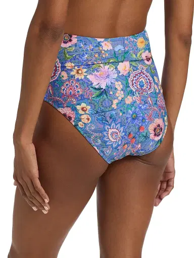 Johnny Was Women's Lilliana High-Waisted Ruched Bikini Bottom - Lilliana - Size Large | Thumbnail 4 Johnny Was Women's Lilliana High-Waisted Ruched Bikini Bottom - Lilliana - Size Large | Thumbnail 4