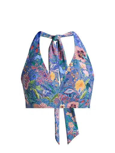 Johnny Was Women's Lilliana Halter Bikini Top - Lilliana - Size Small | Thumbnail 1