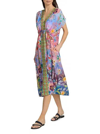 Johnny Was Women's Lilliana Gradient Floral Caftan - Lilliana - Size Medium | Thumbnail 2