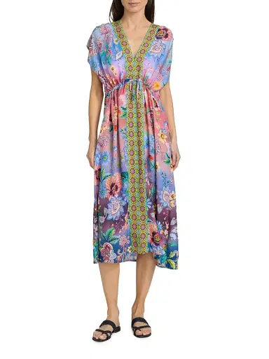 Johnny Was Women's Lilliana Gradient Floral Caftan - Lilliana - Size Medium | Thumbnail 3