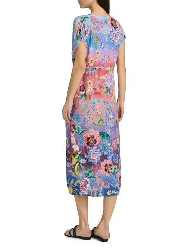 Johnny Was Women's Lilliana Gradient Floral Caftan - Lilliana - Size Medium | Thumbnail 4