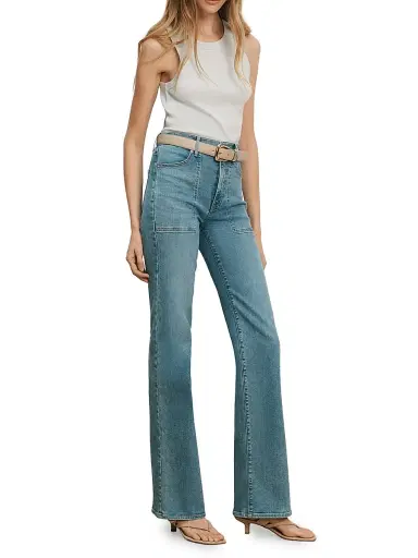 Veronica Beard Women's Jordyn Stretch-Cotton Tank - River Mist | Thumbnail 2 Veronica Beard Women's Jordyn Stretch-Cotton Tank - River Mist | Thumbnail 2