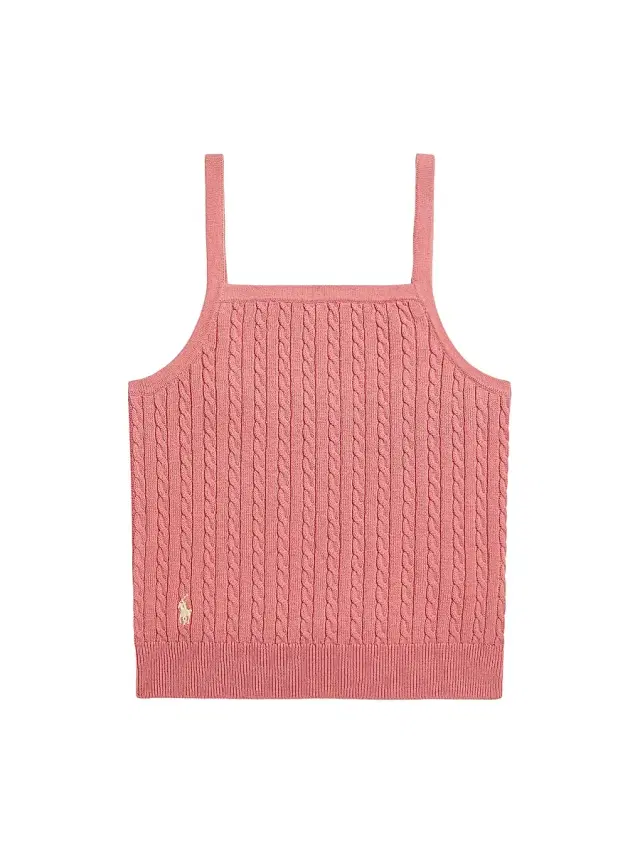 Polo Ralph Lauren Little Girl's & Girl's Cable-Knit Cotton Tank - Desert Rose