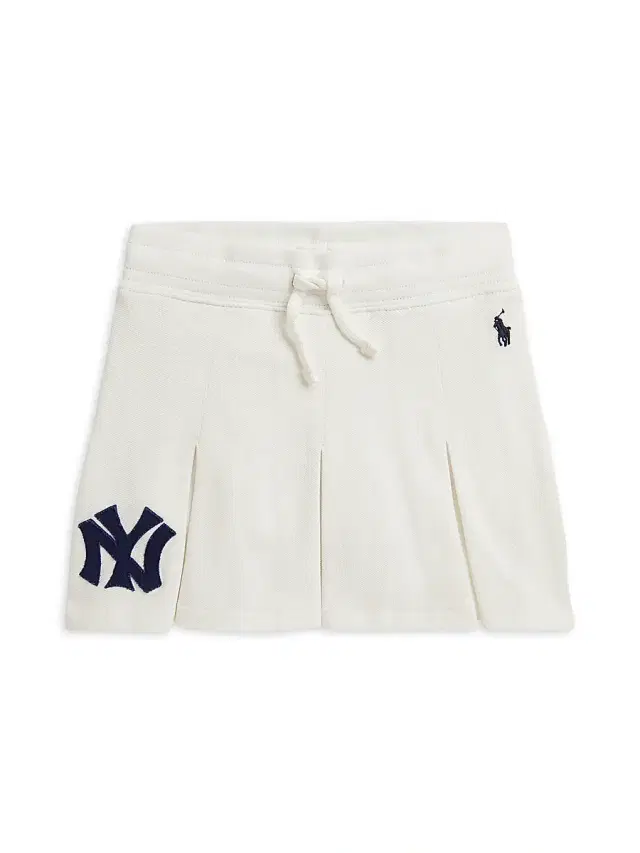 Polo Ralph Lauren Little Girl's & Girl's Yankees Pleated Mesh Skort - Deckwash White