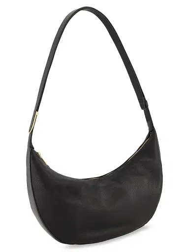 Vince Women's Eris Small Pebble Leather Hobo Bag - Black | Thumbnail 2