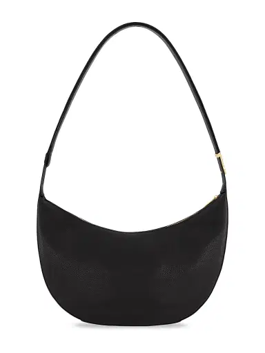 Vince Women's Eris Small Pebble Leather Hobo Bag - Black | Thumbnail 4