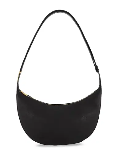 Vince Women's Eris Small Pebble Leather Hobo Bag - Black | Thumbnail 1
