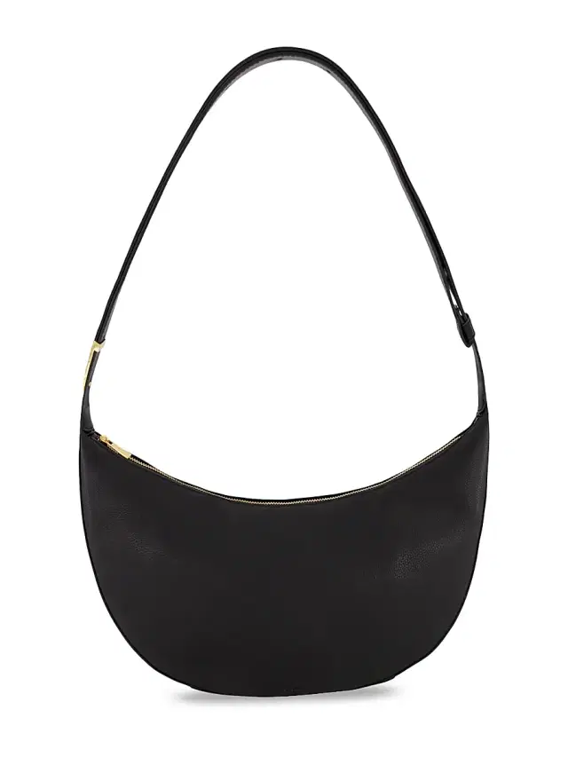 Vince Women's Eris  Pebble Leather Hobo Bag - Black