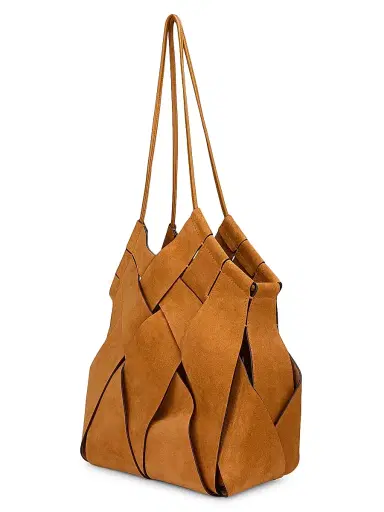 Ulla Johnson Women's Charlotte Woven Suede Shoulder Bag | Thumbnail 3 Ulla Johnson Women's Charlotte Woven Suede Shoulder Bag | Thumbnail 3