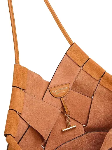 Ulla Johnson Women's Charlotte Woven Suede Shoulder Bag | Thumbnail 4 Ulla Johnson Women's Charlotte Woven Suede Shoulder Bag | Thumbnail 4
