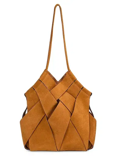 Ulla Johnson Women's Charlotte Woven Suede Shoulder Bag | Thumbnail 1 Ulla Johnson Women's Charlotte Woven Suede Shoulder Bag | Thumbnail 1