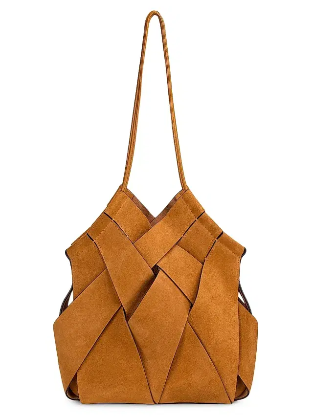 Ulla Johnson Women's Charlotte Woven Suede Shoulder Bag - Canyon