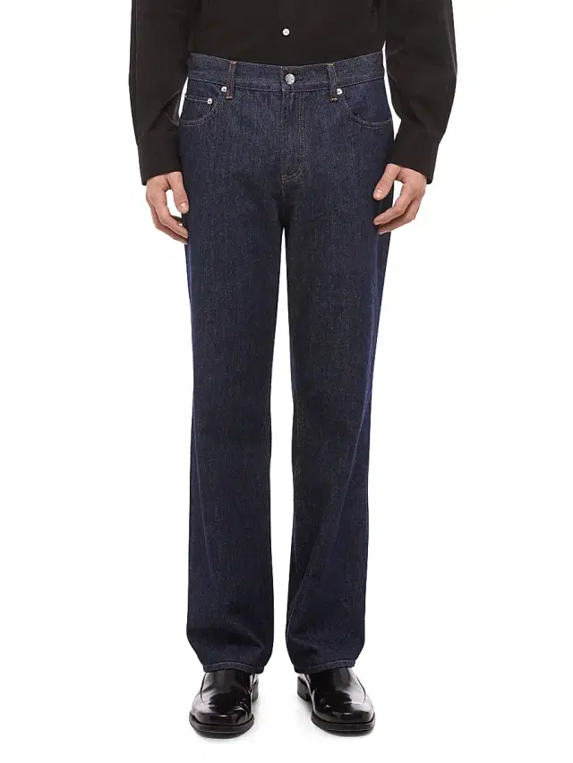 Helmut Lang Men's Mid-Rise Slim-Fit Straight-Leg Jeans - Rinsed Indigo
