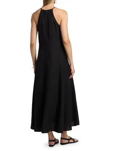 Kobi Halperin Women's Regina Embroidered Midi-Dress - Black - Size XL | Thumbnail 5