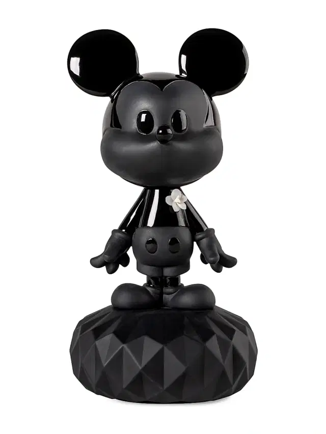 Lladro Disney Mickey Total Black Figurine