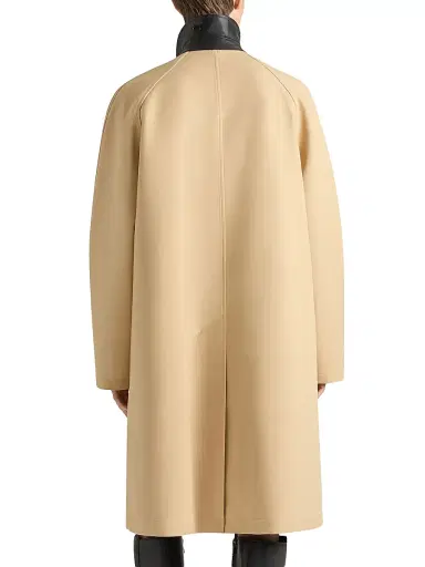 Givenchy Men's Car Coat in Cotton with Checked Reverse | Thumbnail 4