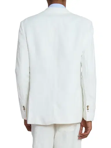 AMI PARIS Men's Notch Lapel Linen-Blend Single-Breasted Blazer | Thumbnail 5 AMI PARIS Men's Notch Lapel Linen-Blend Single-Breasted Blazer | Thumbnail 5
