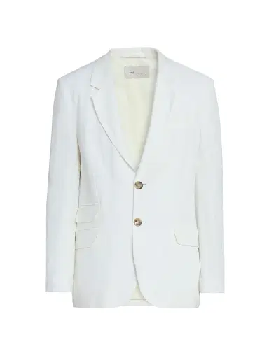 AMI PARIS Men's Notch Lapel Linen-Blend Single-Breasted Blazer | Thumbnail 1 AMI PARIS Men's Notch Lapel Linen-Blend Single-Breasted Blazer | Thumbnail 1