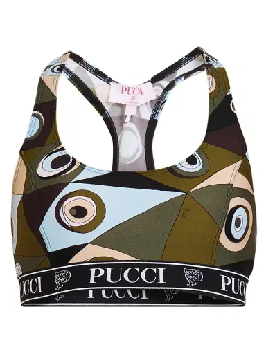 PUCCI Women's L'Alba Printed Stretch Sports Bra | Thumbnail 1 PUCCI Women's L'Alba Printed Stretch Sports Bra | Thumbnail 1