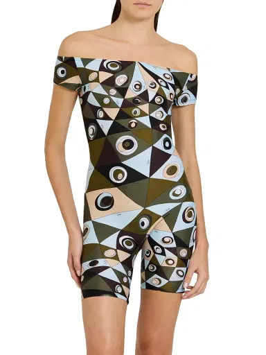 Pucci Women's L'Alba Printed Jumpsuit - Khaki Blue | Thumbnail 3 Pucci Women's L'Alba Printed Jumpsuit - Khaki Blue | Thumbnail 3