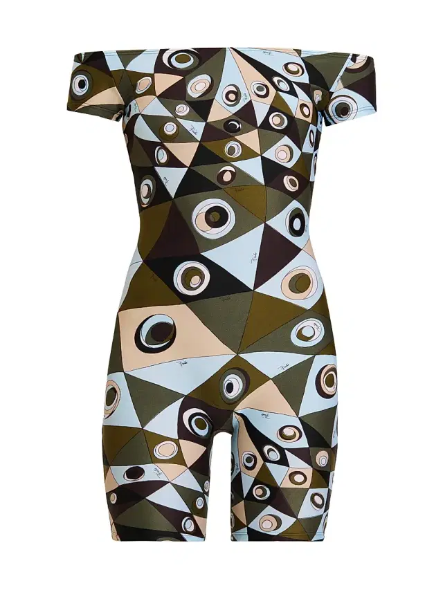 Women's L'Alba Printed Jumpsuit - Khaki Blue