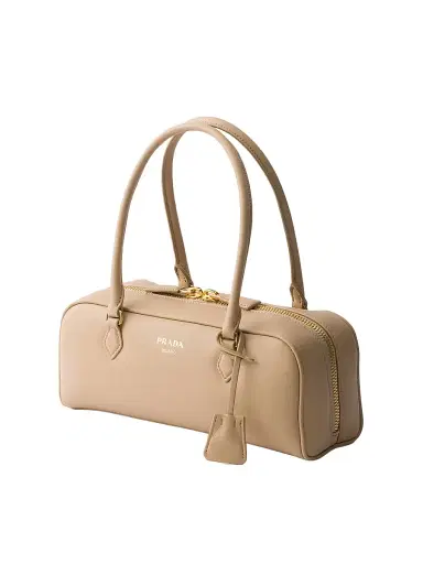Prada Women's Leather Top-Handle Bag - Beige Khaki | Thumbnail 2