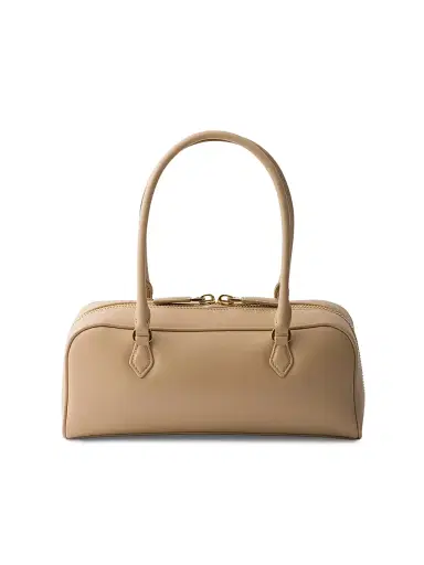 Prada Women's Leather Top-Handle Bag - Beige Khaki | Thumbnail 3